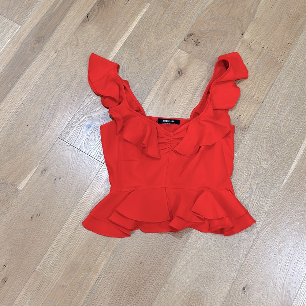 New with Tags Small Sugar-lips Red Blouse